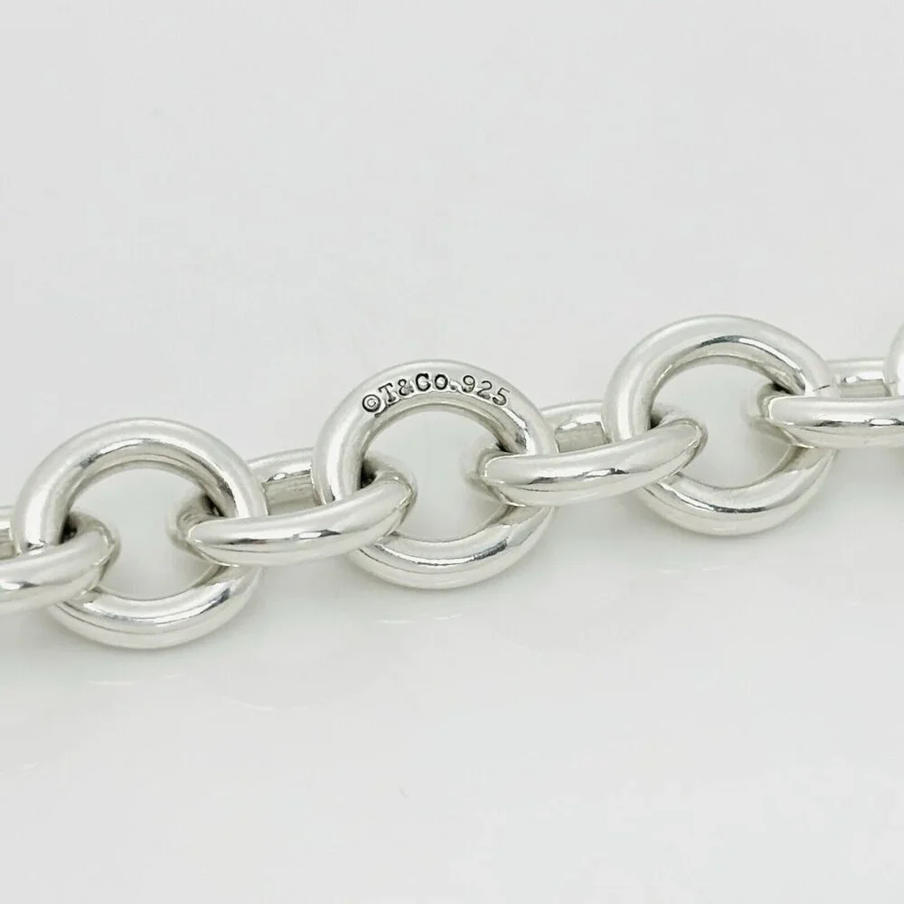 Tiffany & Co 1837 Padlock Rolo Chain Necklace in Sterling Silver - Picture 5 of 9